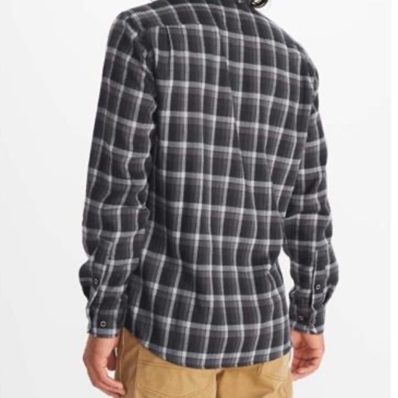 Marmot Fairfax Midweight Flannel size large black - Picture 3 of 10